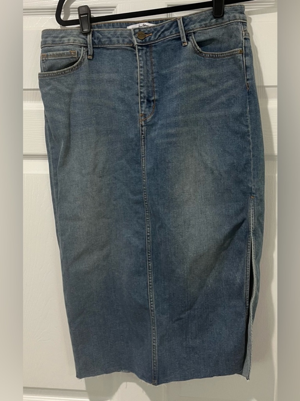 Sam Edelman Womens Medium Blue Straight Denim Skirt